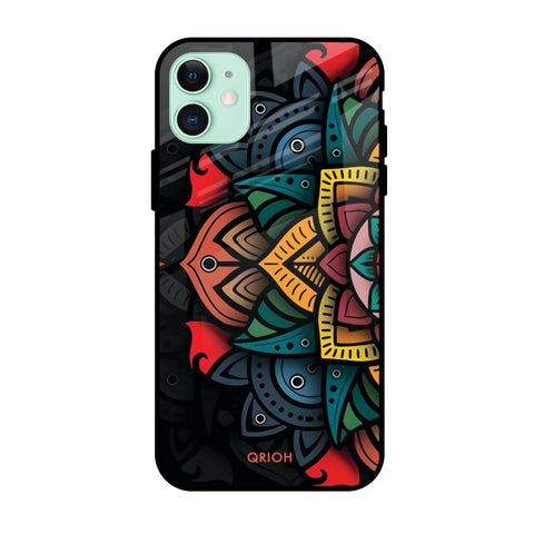 Retro Gorgeous Flower Apple iPhone 11 Glass Cases & Covers Online