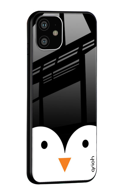 Cute Penguin Glass Case for iPhone 12
