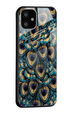 Peacock Feathers Glass case for iPhone 12
