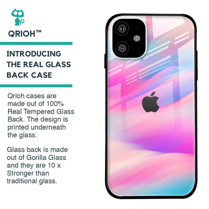 Colorful Waves Glass case for iPhone 11