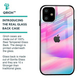 Colorful Waves Glass case for iPhone 11