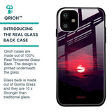 Morning Red Sky Glass Case For iPhone 11