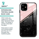Marble Texture Pink Glass Case For iPhone 11
