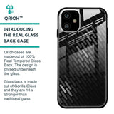 Dark Abstract Pattern Glass Case For iPhone 11