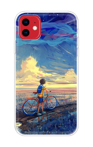 Riding Bicycle to Dreamland iPhone 11 Back Cover