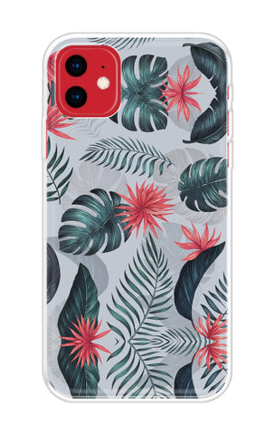 Retro Floral Leaf iPhone 11 Back Cover