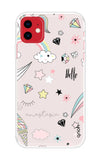 Unicorn Doodle iPhone 11 Back Cover