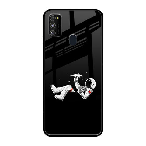 Space Traveller Samsung Galaxy M30s Glass Back Cover Online