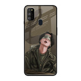 Blind Fold Samsung Galaxy M30s Glass Back Cover Online