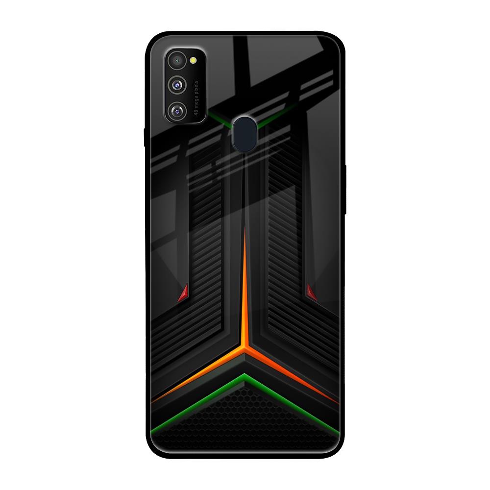 Modern Ultra Chevron Samsung Galaxy M30s Glass Back Cover Online