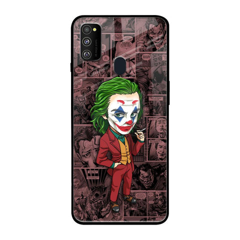Joker Cartoon Samsung Galaxy M30s Glass Back Cover Online