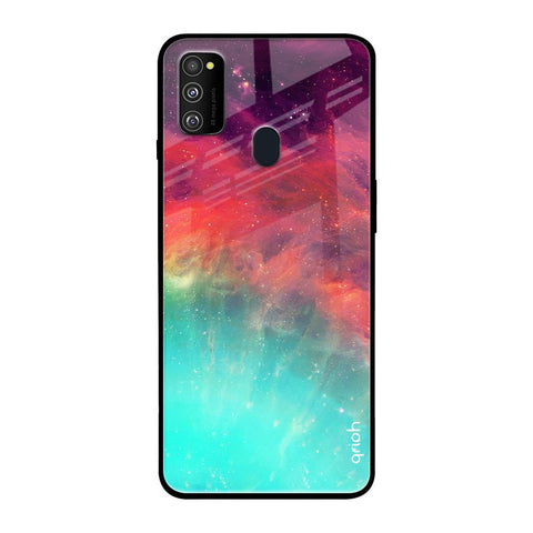Colorful Aura Samsung Galaxy M30s Glass Back Cover Online