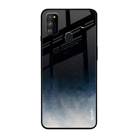 Black Aura Samsung Galaxy M30s Glass Back Cover Online