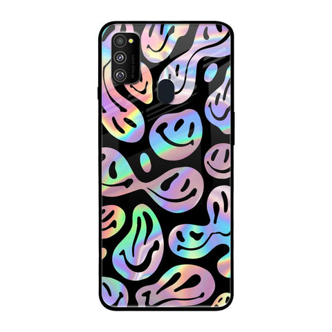 Acid Smile Samsung Galaxy M30s Glass Back Cover Online