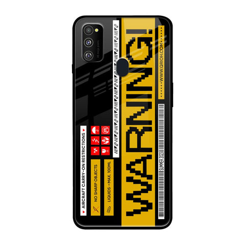 Aircraft Warning Samsung Galaxy M30s Glass Back Cover Online