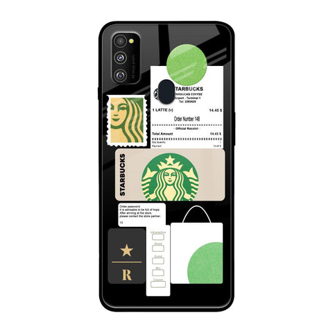 Coffee Latte Samsung Galaxy M30s Glass Back Cover Online