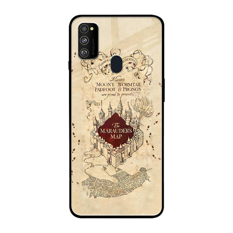 Magical Map Samsung Galaxy M30s Glass Back Cover Online