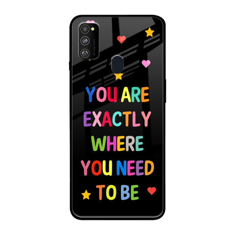 Magical Words Samsung Galaxy M30s Glass Back Cover Online