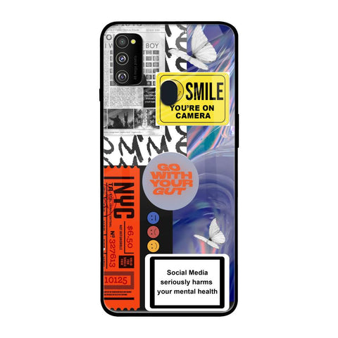 Smile for Camera Samsung Galaxy M30s Glass Back Cover Online