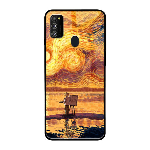 Sunset Vincent Samsung Galaxy M30s Glass Back Cover Online
