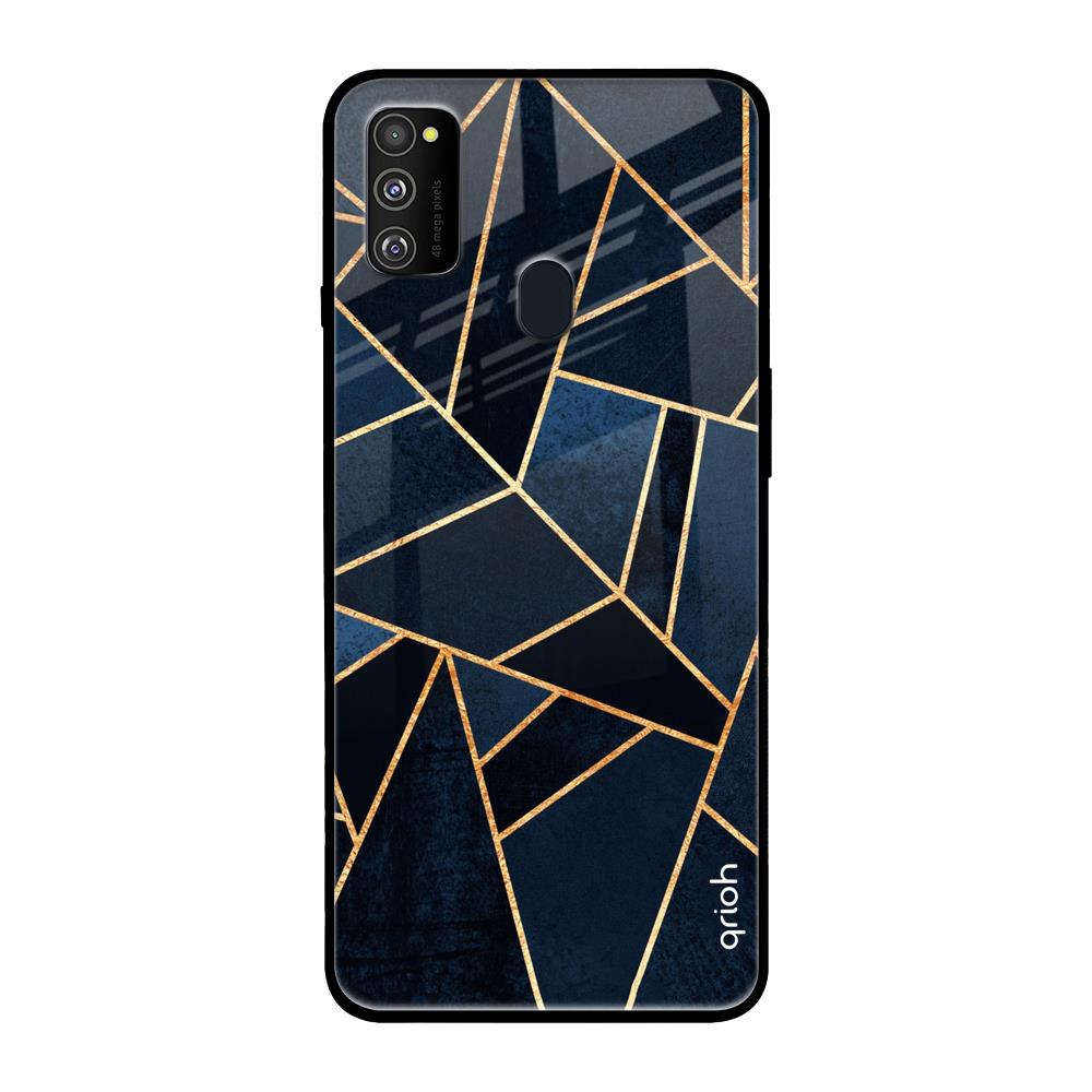 Abstract Tiles Samsung Galaxy M30s Glass Back Cover Online