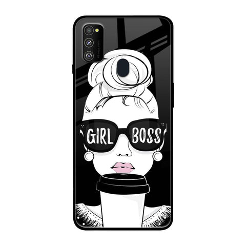 Girl Boss Samsung Galaxy M30s Glass Back Cover Online