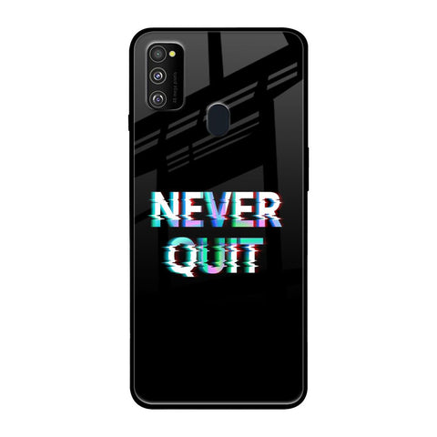 Never Quit Samsung Galaxy M30s Glass Back Cover Online