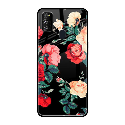 Floral Bunch Samsung Galaxy M30s Glass Back Cover Online