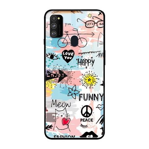 Just For You Samsung Galaxy M30s Glass Back Cover Online