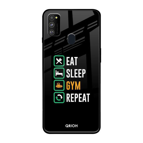Daily Routine Samsung Galaxy M30s Glass Back Cover Online