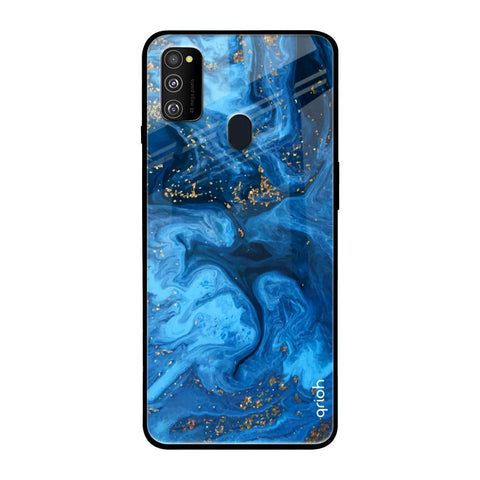 Gold Sprinkle Samsung Galaxy M30s Glass Back Cover Online