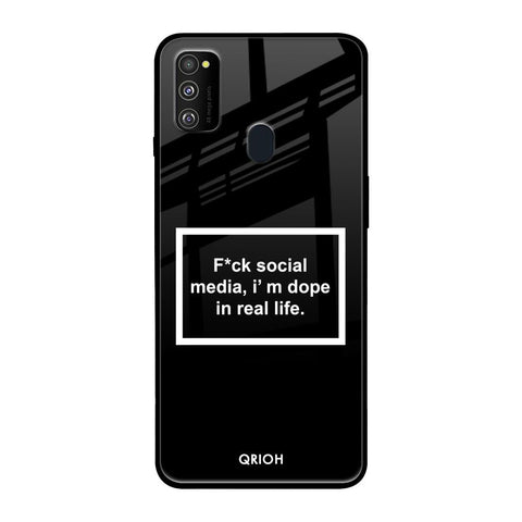 Dope In Life Samsung Galaxy M30s Glass Back Cover Online
