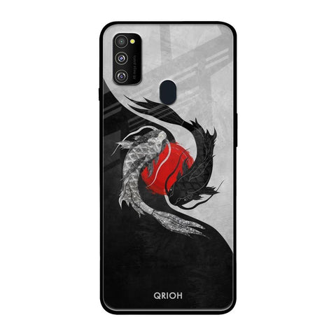 Japanese Art Samsung Galaxy M30s Glass Back Cover Online