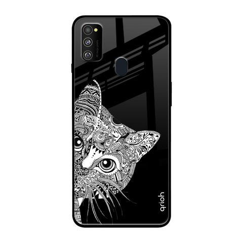 Kitten Mandala Samsung Galaxy M30s Glass Back Cover Online