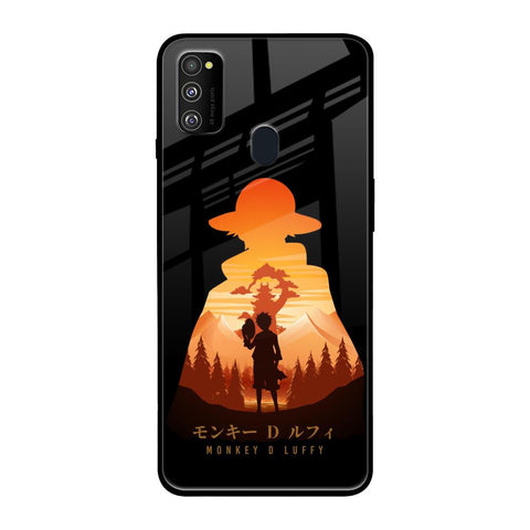 Luffy One Piece Samsung Galaxy M30s Glass Back Cover Online