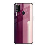 Brush Stroke Art Samsung Galaxy M30s Glass Back Cover Online