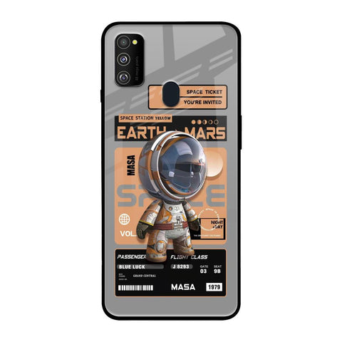 Space Ticket Samsung Galaxy M30s Glass Back Cover Online
