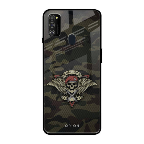 Army Warrior Samsung Galaxy M30s Glass Back Cover Online