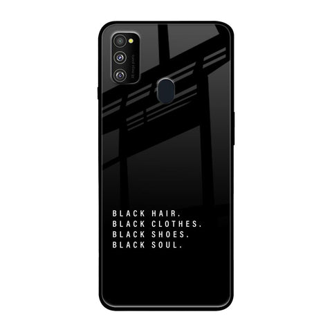 Black Soul Samsung Galaxy M30s Glass Back Cover Online