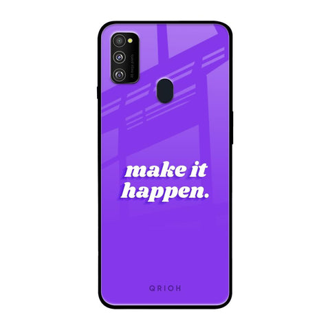 Make it Happen Samsung Galaxy M30s Glass Back Cover Online