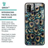 Peacock Feathers Glass case for Samsung Galaxy M30s