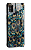 Peacock Feathers Glass case for Samsung Galaxy M30s
