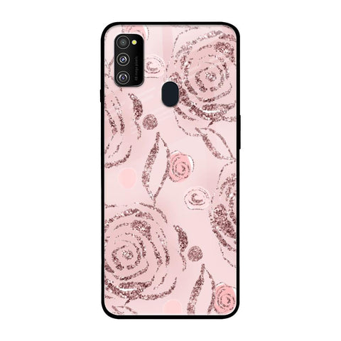 Shimmer Roses Samsung Galaxy M30s Glass Cases & Covers Online