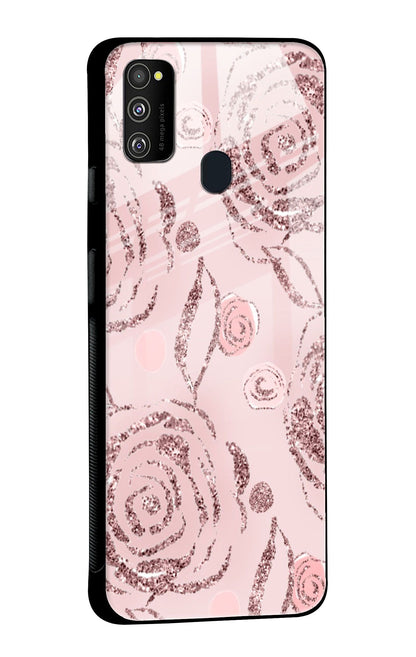 Shimmer Roses Glass case for Samsung Galaxy M30s