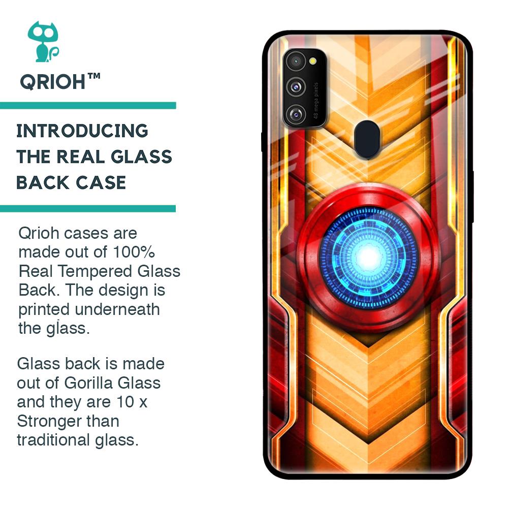 Arc Reactor Glass Case for Samsung Galaxy M30s