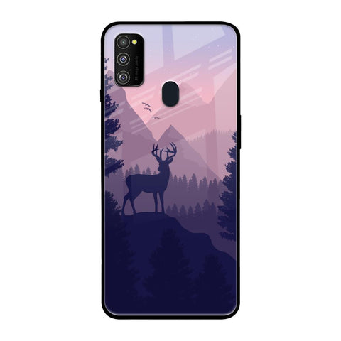 Deer In Night Samsung Galaxy M30s Glass Cases & Covers Online