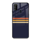 Tricolor Stripes Samsung Galaxy M30s Glass Cases & Covers Online