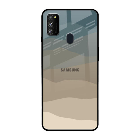 Abstract Mountain Pattern Samsung Galaxy M30s Glass Back Cover Online