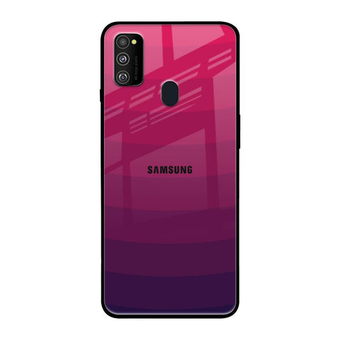 Wavy Pink Pattern Samsung Galaxy M30s Glass Back Cover Online