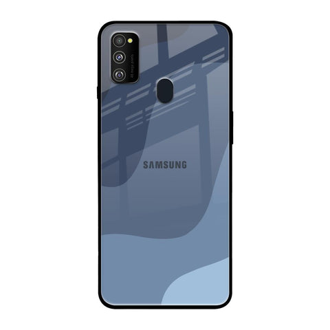 Navy Blue Ombre Samsung Galaxy M30s Glass Back Cover Online